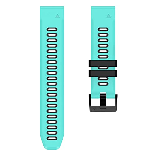 Fleshy Leaf 22mm Two Color Bracelet Strap Compatible with Garmin Fenix 7, 6, 6 Pro, 5, 5 Plus, Approach S60, S62 - Image 3