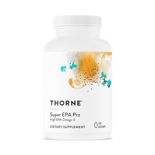 THORNE - Super EPA Pro - Omega-3 Fish Oil Supplement with EPA & DHA from Sustainably Sourced Cold-Water Fish - Promotes Blood Lipid Support* - Third-Party Certified - Gluten & Dairy-Free -120 Softgels