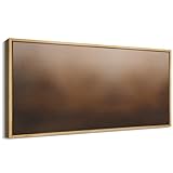 SIGNFORD Extra Large Framed Canvas Print Wall Art Abstract Earthy Gradient Warm Brown Tones Illustrations Modern Art Calm Warm for Living Room, Bedroom, Office - 60'x30'