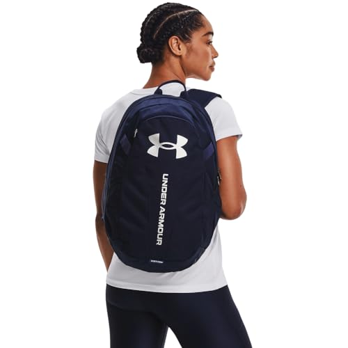 Under Armour Men's 26.5L Hustle Lite Backpack, Midnight Navy/Steel