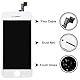 Brinonac Für iPhone 5s/SE 2016 Display LCD Touchscreen Kompletter Ersatz Bildschirm mit Reparaturset Werkzeug (weiß)