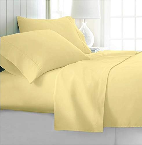 Gloria King Bed Sheets | Microfiber Bed Sheet Set | Soft, Wrinkle Resistant Set of 4 – 1 Flat Sheet, 1 Deep Pocket Fitted Sheet, 2 Pillowcases
