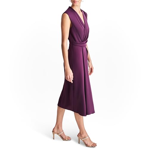 Robe midi DKNY col V : la solution chic contre l'inconfort au bureau - 3