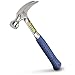 Estwing Hammer - 16 oz Straight Rip Claw with Smooth Face & Shock Reduction Grip - E3-16S