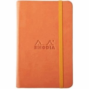 Rhodia 5 x Notizbuch Rhodiarama A6 96 Blatt blanko Mandarine