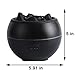YALEDI Essential Oil Diffuser, Volcano Fire Flame Aromatherapy Diffuser, 360ml Ultrasonic Cool Mist Humidifier, Scent Aroma Diffuser with 7 Colors Light, Timer & Auto Shut-Off for Home, Room (Black)