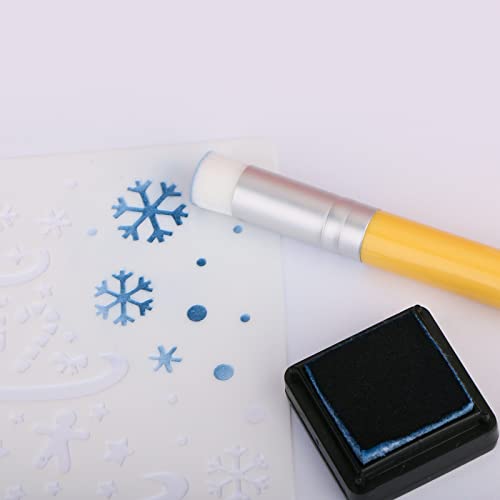 Yoseng Mini Detailed Ink Blending Brushes For Card Making(5 Count), Small Blender Art Blending Tool For Ink Blending,Use With Intricate Stencils,Deal With Small Details #TOP5