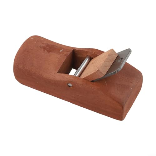 Pialla manuale per la lavorazione del legno, strumento piatto per falegname e progetti fai da te, manico in legno con lama in metallo, strumento manuale per levigare e tagliare (100 mm)