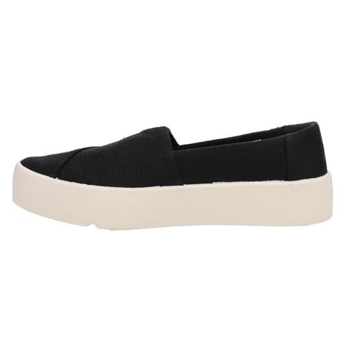 TOMS Womens Verona Heritage Platform Slip On Sneakers Shoes Casual - Black3
