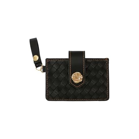 StarLodes Credit Card Holder, RFID Anti-theft Brush Card Case Wallet,Portable Card Organizer Case for Women Girls (Black) Cover