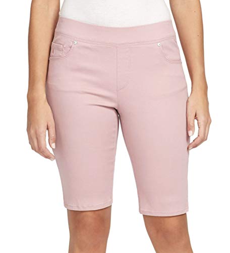 Gloria Vanderbilt Women's Avery Pull-On Bermuda (Mauve Haze, 24W)
