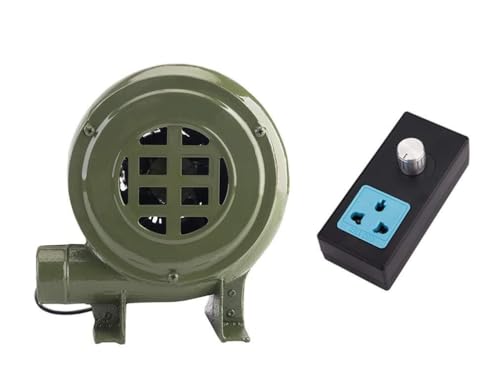 220V Cast Iron Centrifugal Blower with Speed Governor, High Efficiency & Stability, Large Air Volume, Electric Blower for Stoves & Boilers(60W)