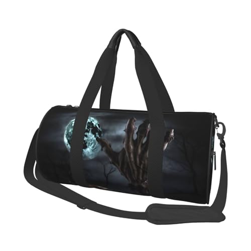 Travel Bag For Women,Zombie Hand Dark Halloween Print Personal Item Duffle Bags,Weekend Travel Duffel Tote Bag,Travel Sport Gym Bag For Men,Airplane Travel Essentials For Flying - Main Image