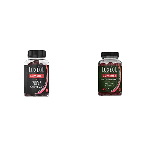 Gummies Pousse des Cheveux Luxéol subliment votre routine beauté pour retrouver une chevelure dense