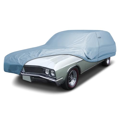 Image of iCarCover Premium Car Cover for 1964-1972 Buick Sport Wagon Heavy Duty Waterproof All-Weather Automobiles Custom Fit Indoor Outdoor UV Snow Protection Covers with Straps and Bag