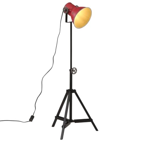 VidaXL Lámpara de pie Rojo Desgastado 25