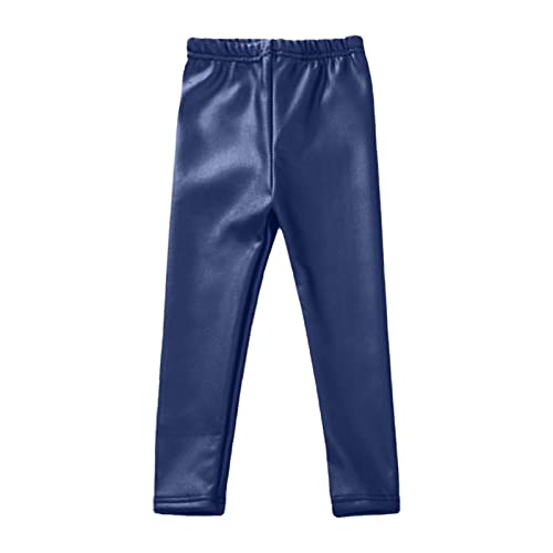 Toddler Pants Girls Stretchy PU Leather Leggings Shiny Trousers Slim Footless Tights for Kids Fall Winter Clothes4