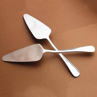 Pala plateada de acero inoxidable para tartas, espátula para tartas, servidores de pasteles, cortador de cuchillos, herramientas para hornear de cocina, servidores de bonito diseño