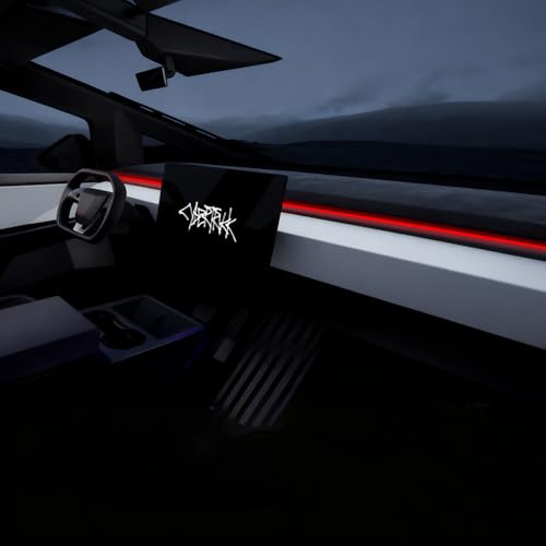 Tesstudio Tesla Cybertruck Smart BSD Ambient Lighting - Intelligent Blind Spot Detection & Interactive Interior Mood Lights, Cybertruck BSD Blind Spot Intelligent Ambient Lighting System