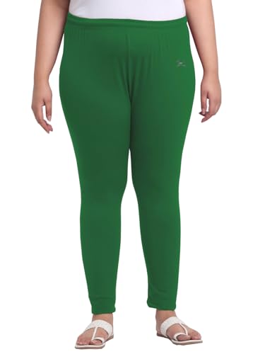 Image of Soft Cotton Ankle Lenght Solid Regular and Plus 35 Colours Leggings for Womens and Girls (Sizes :- M to 6XL)