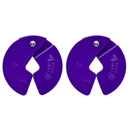 Micro Gainz Dumbbell Fractional 1.25lb Weight Plate, Ideal for Micro Loading, (Choose Color) 2 Piece Fractional Weight Plates, Designed for Dumbbell Training, Made In USA (Purple)