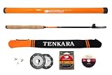 DRAGONtail MIZUCHI zx340 Zoom Small Stream 3 Length Tenkara Rod (with Level Line Starter Kit)
