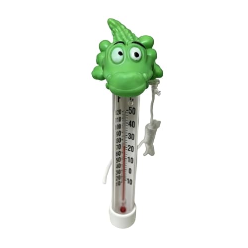 Thermomètre de piscine flottant - Outil Flottant de de l'Eau en Forme de Crocodile - Thermomètre de Bain pour - pour baignoire spa salle de bain piscine...