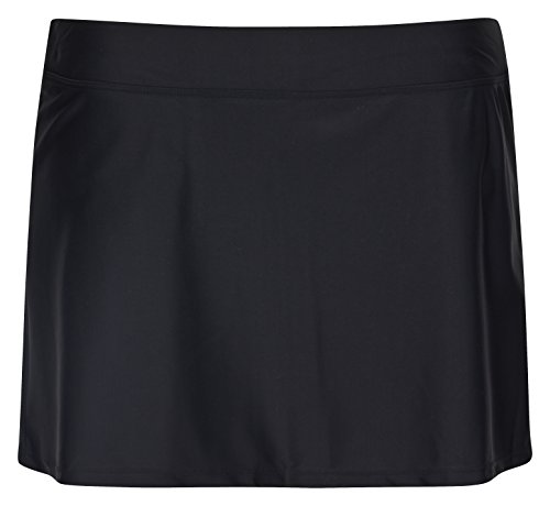 Landora® - hochwertiger Damen Strandrock/Baderock in schwarz, Größe 40