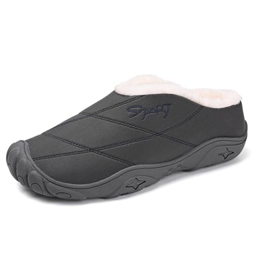 Twinice Zapatos de invierno para hombre, impermeables, con forro cálido, botas de nieve antideslizantes, botas de invierno para mujer, zapatos de senderismo, trabajo, esquí, pesca, zapatos al aire