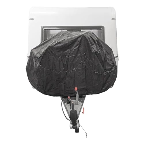 ProPlus Fahrradschutzhülle Deichsel XL für 2 Fahrräder, (BxHxT) 103 x125 x 187 cm, Nylon, schwarz für Anhänger oder Wohnwagen