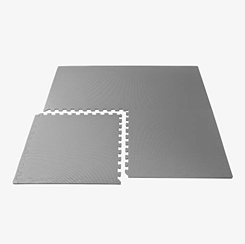 We Sell Mats 3/8 Inch Thick Multipurpose Exercise Floor Mat With Eva Foam, Interlocking Tiles, Anti-Fatigue For Home Or Gym, 24 In X 24 In #TOP4