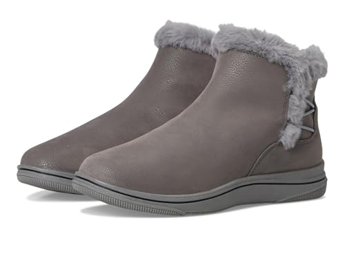 Clarks CloudSteppers Botte cheville femme Breeze Fur, gris foncé, 10M