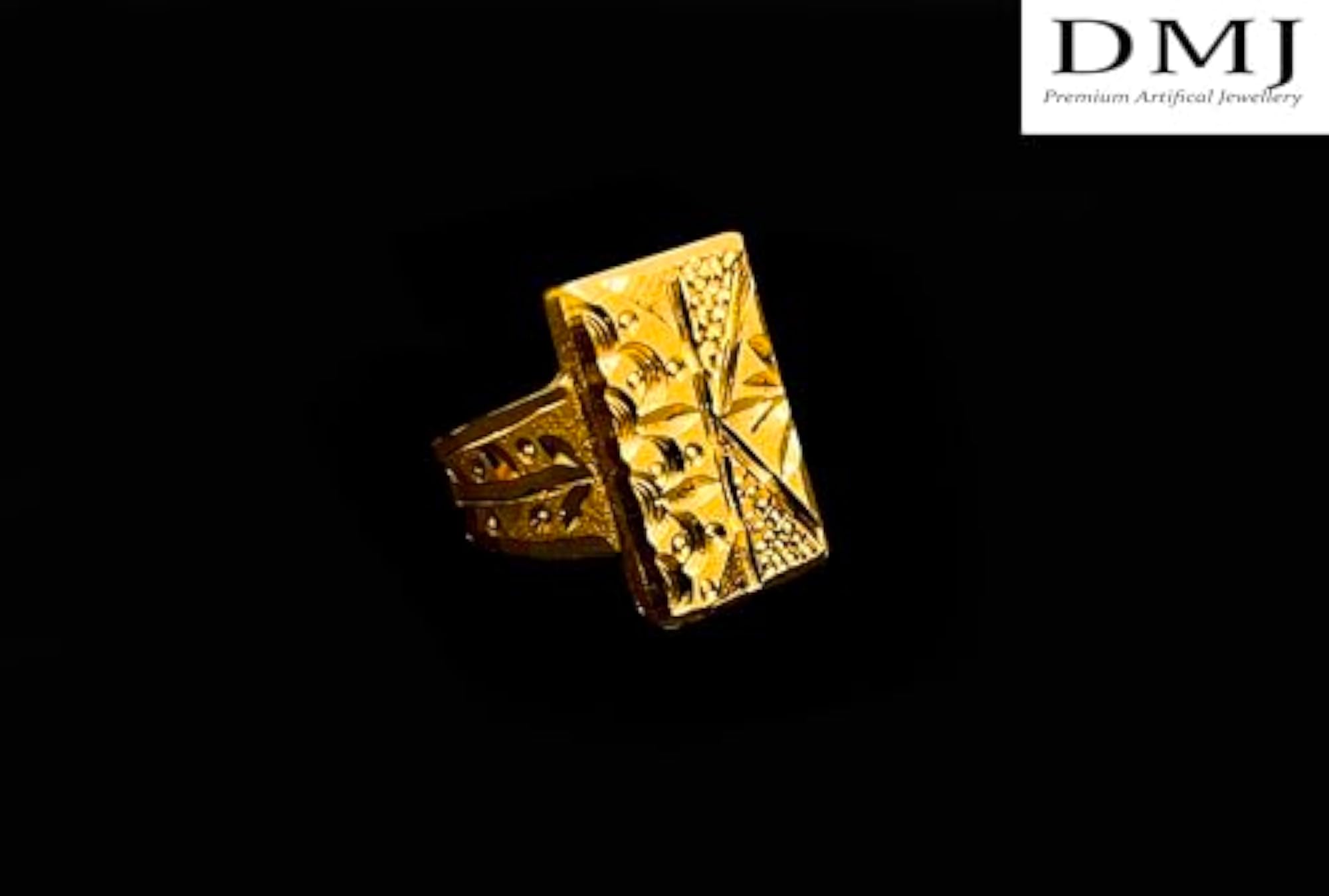 Men's Premium Heavy Gold Look Handmade Brass Ring