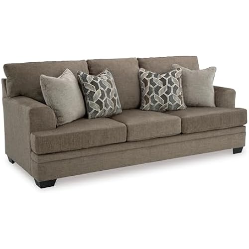 Signature Design by Ashley Stonemeade 3 Seat Chenille Sofa, Nutmeg