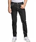 ETHANOL Men's Slim Fit Ultra Soft Stretch Denim Jeans with Five Pockets APL46034SK PK3ELP Black 34