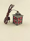 zinn puppenstube Laterne Zinn, Höhe 30 mm Kahlert Licht 20639 Puppenhauszubehör, Zinnfarben, rot
