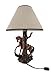 DWK `Light Fantastik` Saddled Horse Table Lamp with Printed Fabric Shade