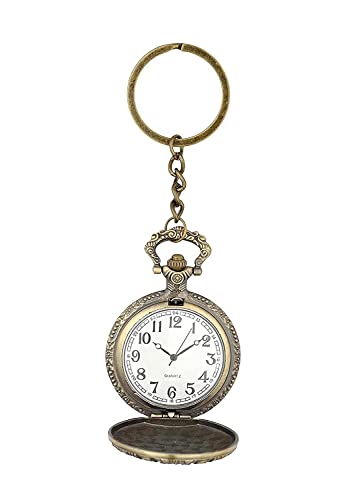 Buko-Vintage-Metal-pocketwatch-Numeric-Clock-dial-Keychain-Antique-Finish-Souvenir-Gifting-Ideas