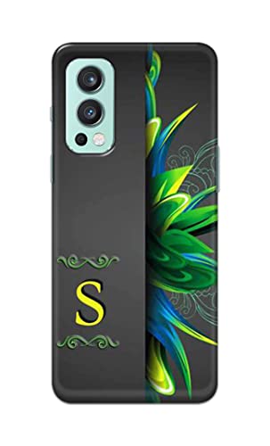 Image of Name II Initial II Letter Alphabet S Hard Back Case Cover for OnePlus Nord 2 (5G) Back Cover -(J5) VNS2222