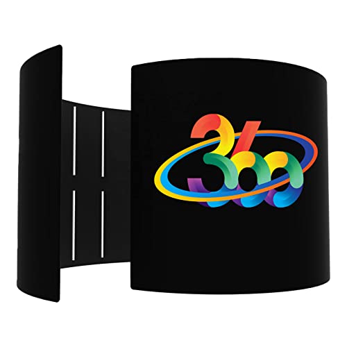 ZLPOWER 360 Photobooth Backdrop Photo Booth Enclosure Wall Backdrops Customized Logo Background with 44 PCS LED Light Curved Circular Spiral Screen Stand for Rental Wedding Party