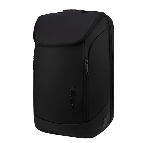 Image of F Gear Spark 30L Premium Anti-Theft Black Tech Laptop Backpack with USB & Type-C Ports|2 Compartments, 2 Pockets & 1 Hidden Pocket|180 Opening, Number Lock|Fits 17 Inch Laptop|Men & Women
