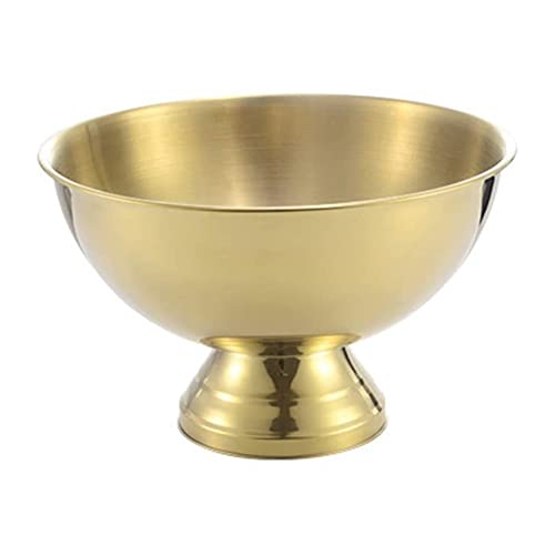 Secchiello per il ghiaccio in acciaio inox, grande refrigeratore per champagne, 13,5 l, refrigeratore per bevande in metallo, per vino, birra, feste in casa o decorazione bar