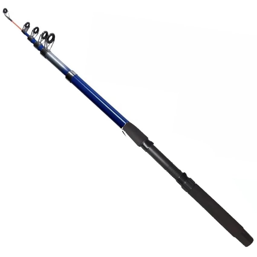 Pack caña de Pescar ¡¡3,6 Metros de Larga!! | Combo de Pesca Deportiva Desde Orilla, Playa o Rocas con Carrete Spinning T-1000, 100m de Hilo, anzuelos y plomos