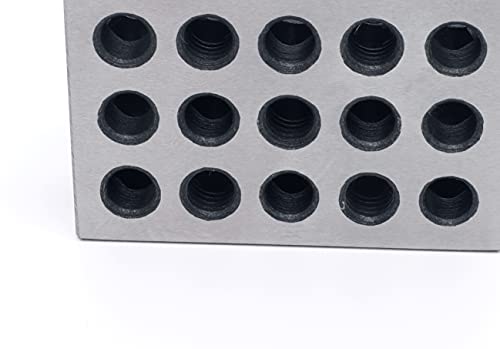 Lldsimex Pair 1" X 2" X 3" Precision Steel 1-2-3 Blocks 23 Holes #TOP4