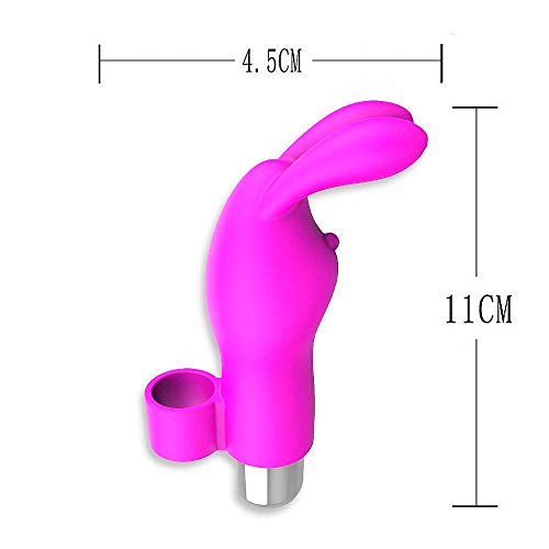 Dedeira Estimuladora Em Forma De Coelho Com 10 Modos De Vibração - 7,5 X 3 Cm - Xxoo Fingertip Rabbi