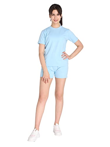 Image of CHKOKKO Women's Regular Cotton Regular Fit Plain Shorts for Women