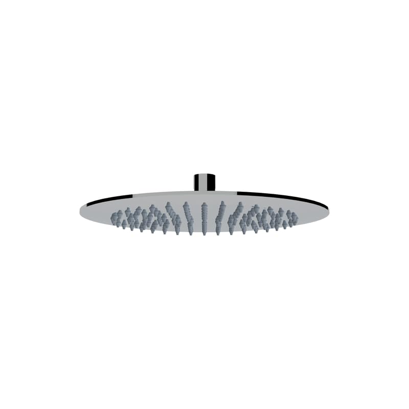 Soffione Doccia Tondo Diametro 250 MM, Soffione Doccia Effetto Pioggia Con Snodo Orientabili, Installazione Interna ed Esterna, Soffione Doccia A Muro In Acciaio Inox