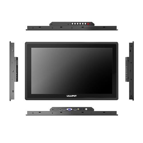 Image of LILLIPUT 18.5 inch TK1850 1000 Nits Metal housing Monitor IP65 Front Panel Design with HDMI, VGA, AV Metal Frame Monitor (TK1850 /C -Non-Touch Model)