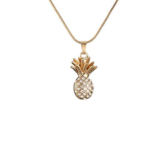 Preisvergleich Produktbild CyFe Einfachheit Ananas Halsketten Temperament Damen Halsketten Schmuck für Damen Mädchen,Legierung,Golden