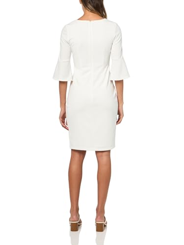 Kensie Women's Belle Sleeve Scuba Crepe Midi Dress2